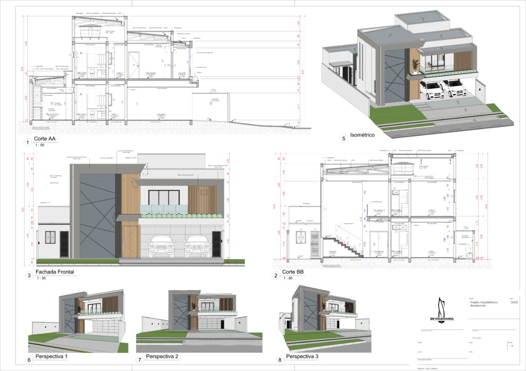 Projeto arquitetônico em Revit